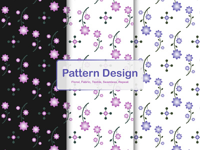 Simple bonnie Christine flower pattern design. pattern optimization