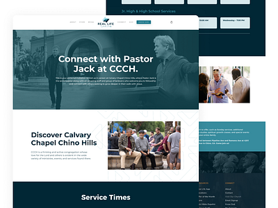 Church Page – Jack Hibbs church design landing page ui uiux webdesign