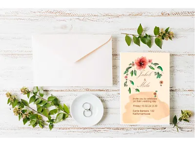 Wedding invitation branding cart floral graphic design invitation logo ornament wedding