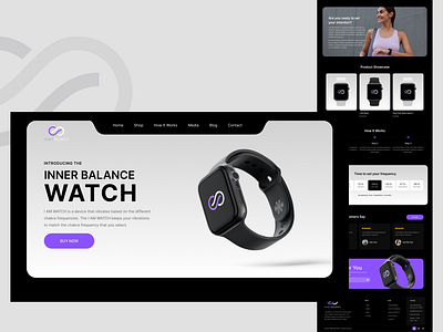 Web Design for Inner Balance design graphic design illustration typography ui ux