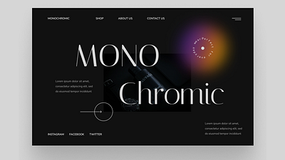 Discover Your Signature Scent in Style branding figmadesign graphic design massivetypography monochromatic ui ux