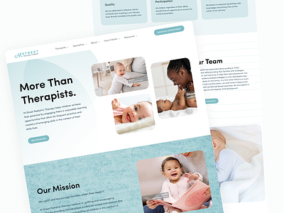 About Page – MStreet Pediatrics about about page design medicine medics pediatricts ui uiux webpage