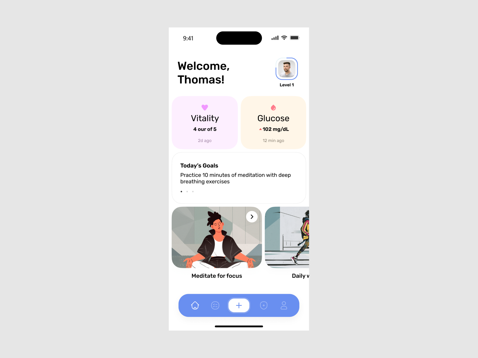 My Wellness mobile app by Yury Smirnov on Dribbble