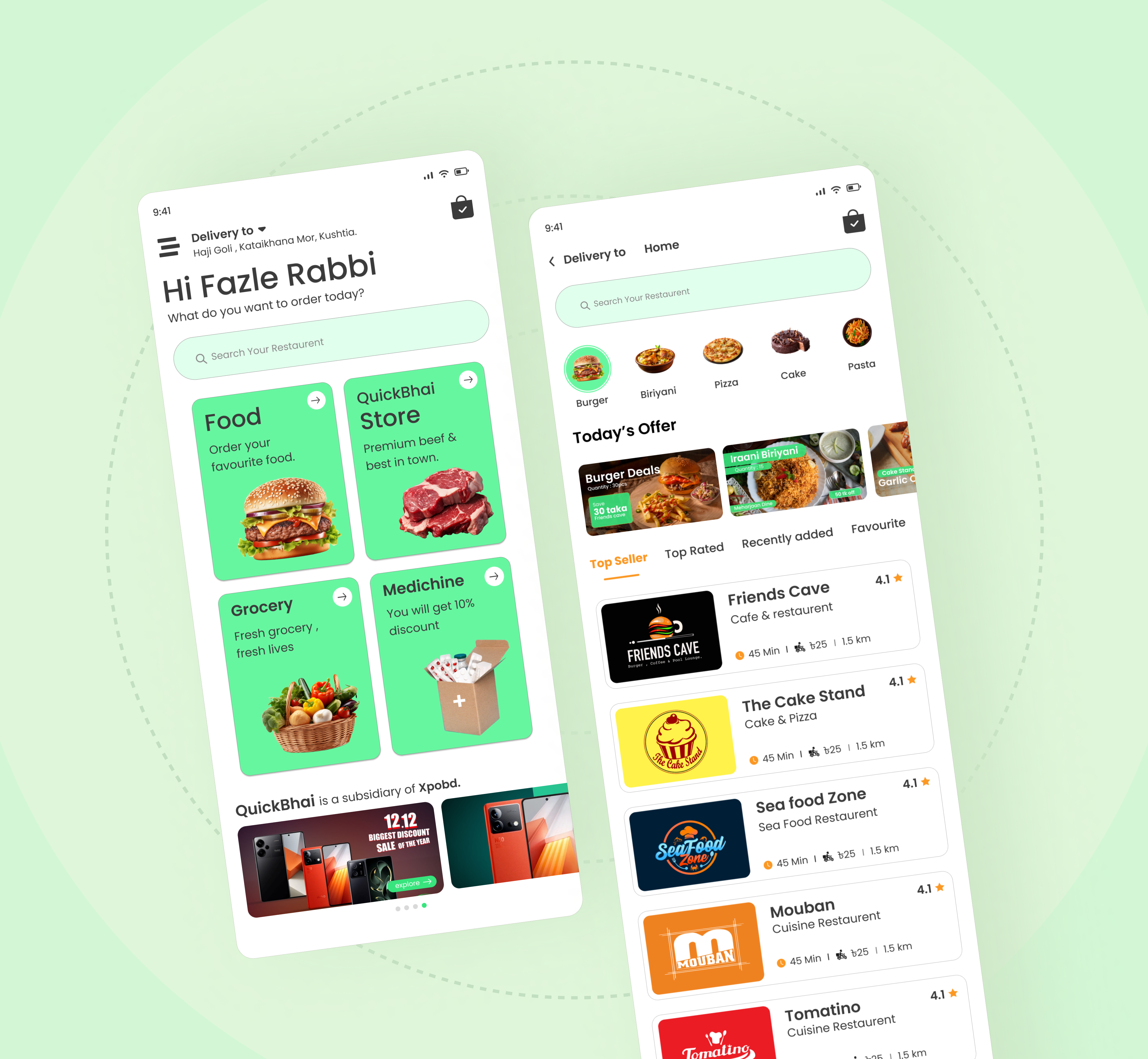 🍔Food Delivery App Ui app ui food app food app ui food delivery app groccery app ui landing page mobile app ui parcel delivery app user experiance user interface ux design