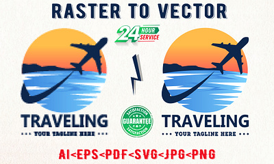 Raster to a vector logo high quality logo vectorization work. logo ai logo illustration logo vector logo vectorization raster to vector
