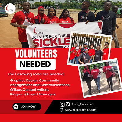 Volunteer Role: Sickle Cell Awareness Design