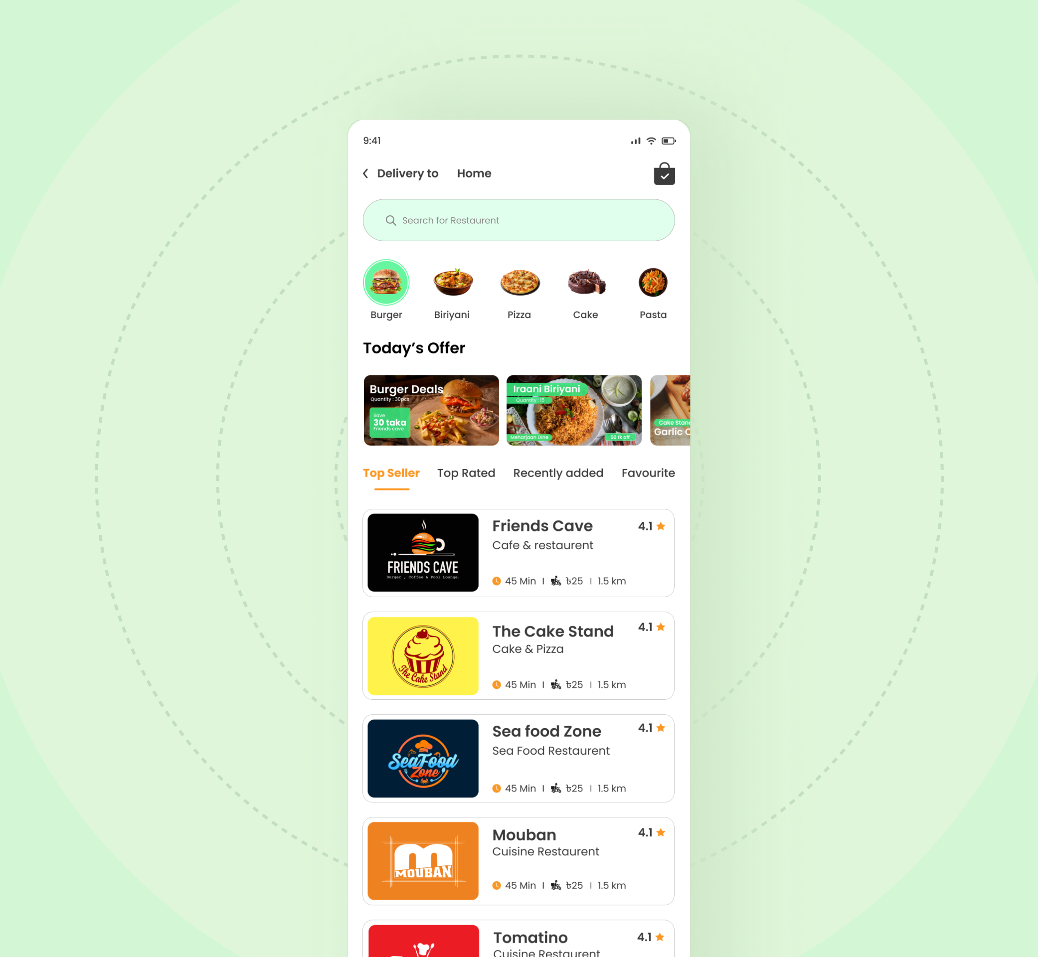 🍔Food Delivery App Ui by Fazle Rabbi Bishal on Dribbble