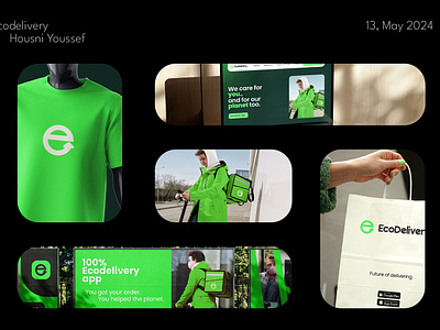 Ecodelivery brand identity brand identity branding delivery app graphic design logo logo design uiux visual identity