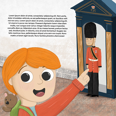 London Guard Page adobe fresco bookillustration branding characterdesign childrensillustration digital illustration illustration kidlit kidlitart photoshop