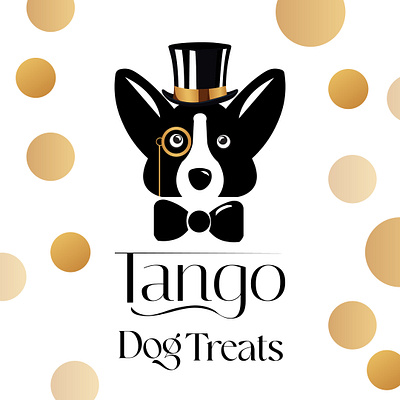 Logo for a high end dog treat branding design illustration logo typography vector