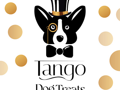 Logo for a high end dog treat branding design illustration logo typography vector