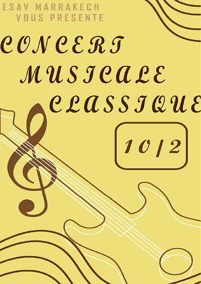 Classical Concert Poster adobe illustrator concert design graphic design illustration music poster
