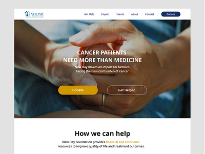 Website Redesign For "New Day Foundation" charity ngo nonprofit npo redesign ui ux web design website