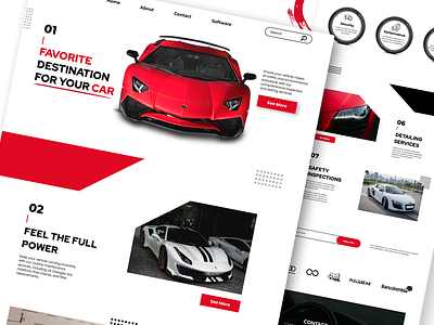 Car Service 3d abstract animation auto car cars design garage graphic design logo motion graphics red service sport sport car ui vehicle