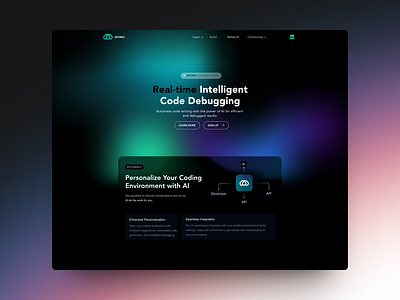 DEVInci - Real-time Intelligent Code Debbuging agency freelance glow nomma saas ui webdesign webflow