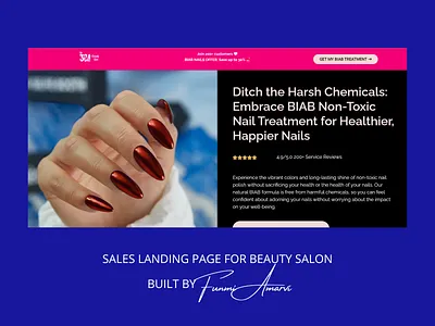 304 Beauty Bar UK Sales Landing Page branding copywriting design ui website design wordpress website