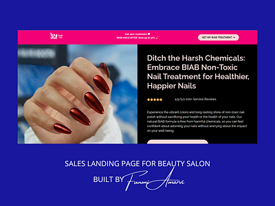 304 Beauty Bar UK Sales Landing Page branding copywriting design ui website design wordpress website