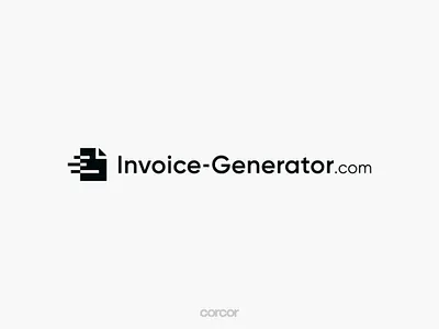 Invoice-Generator.com Logo - SaaS billing software billing logo billing software branding economy invoice invoice generator invoice logo logo saas saas logo saas software software software logo tech tech logo technology
