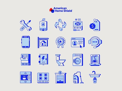 American Home Shield pt. 2 discount dishwasher dryer heater ice icon illustration keys oven phone profile repair sale stove support toilet tools warranty washer water