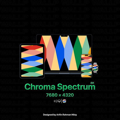 "Chroma Spectrum" Wallpaper Design graphic design wallpaper design