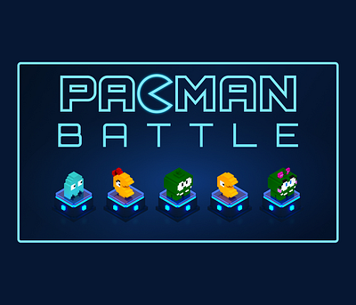 Pac-man Battle: Concept art 3d art concept illustration om nom omnom pac man pacman video game videogame