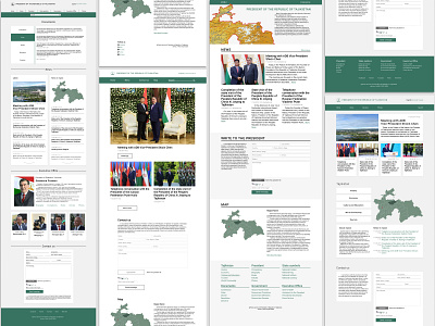 President of the respublic of Tajikistan site variants main page pages ui web