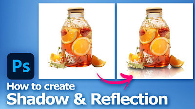 How to add shadow and reflection in Photoshop cgian image editing photoshop tutorial