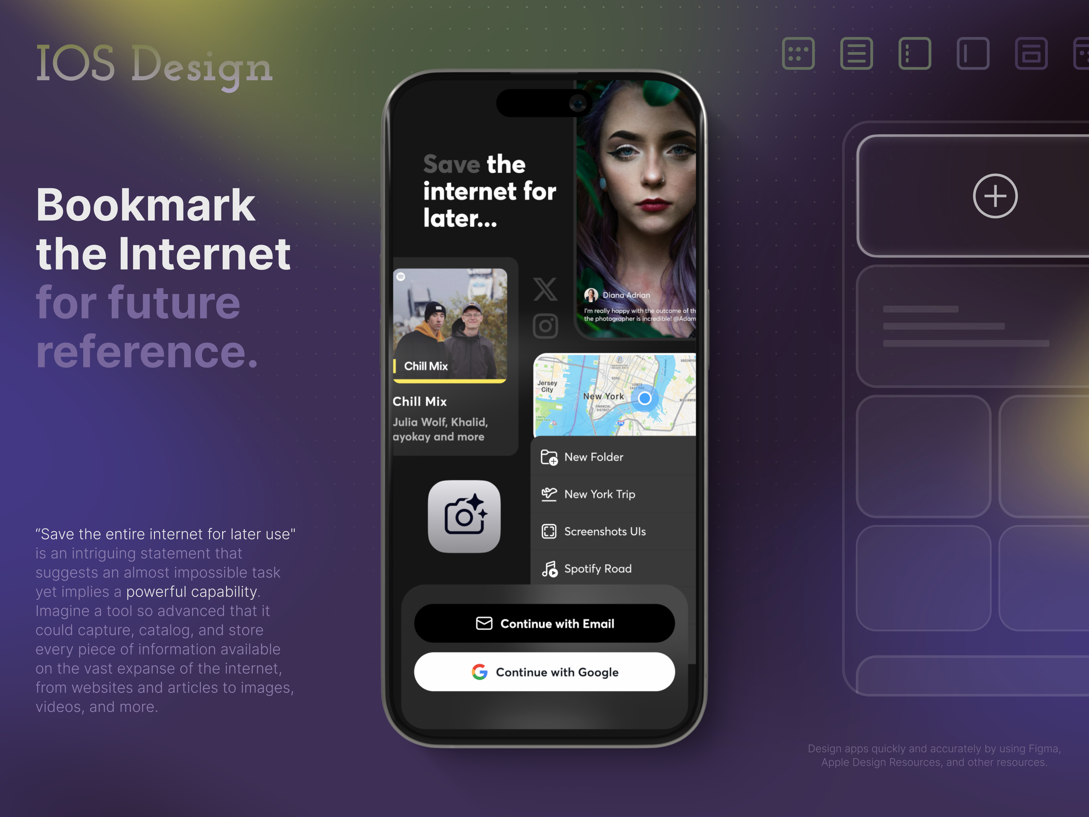 Savy! ai animation app bookmark design internet ios links location music notes restaurants save screenshots trips ui ux
