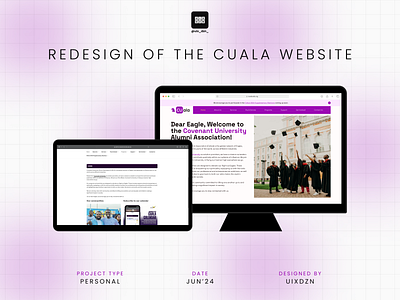 Redesign of The CUALA Website college design education figma modern redesign ui ui design uiux university ux ux design web design website