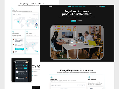 Product Development Website concept design designer graphic marketing product development saas landing page uiux visual identity web design website