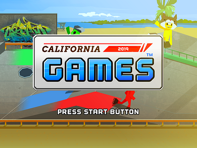 California games 2019: Concept UI design california games console design game ui video game videogame