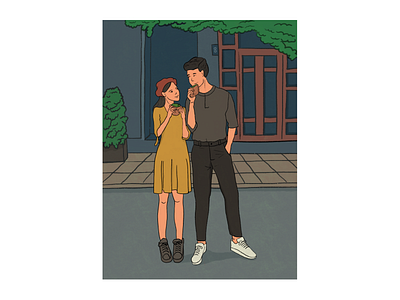 Young Couple illustration