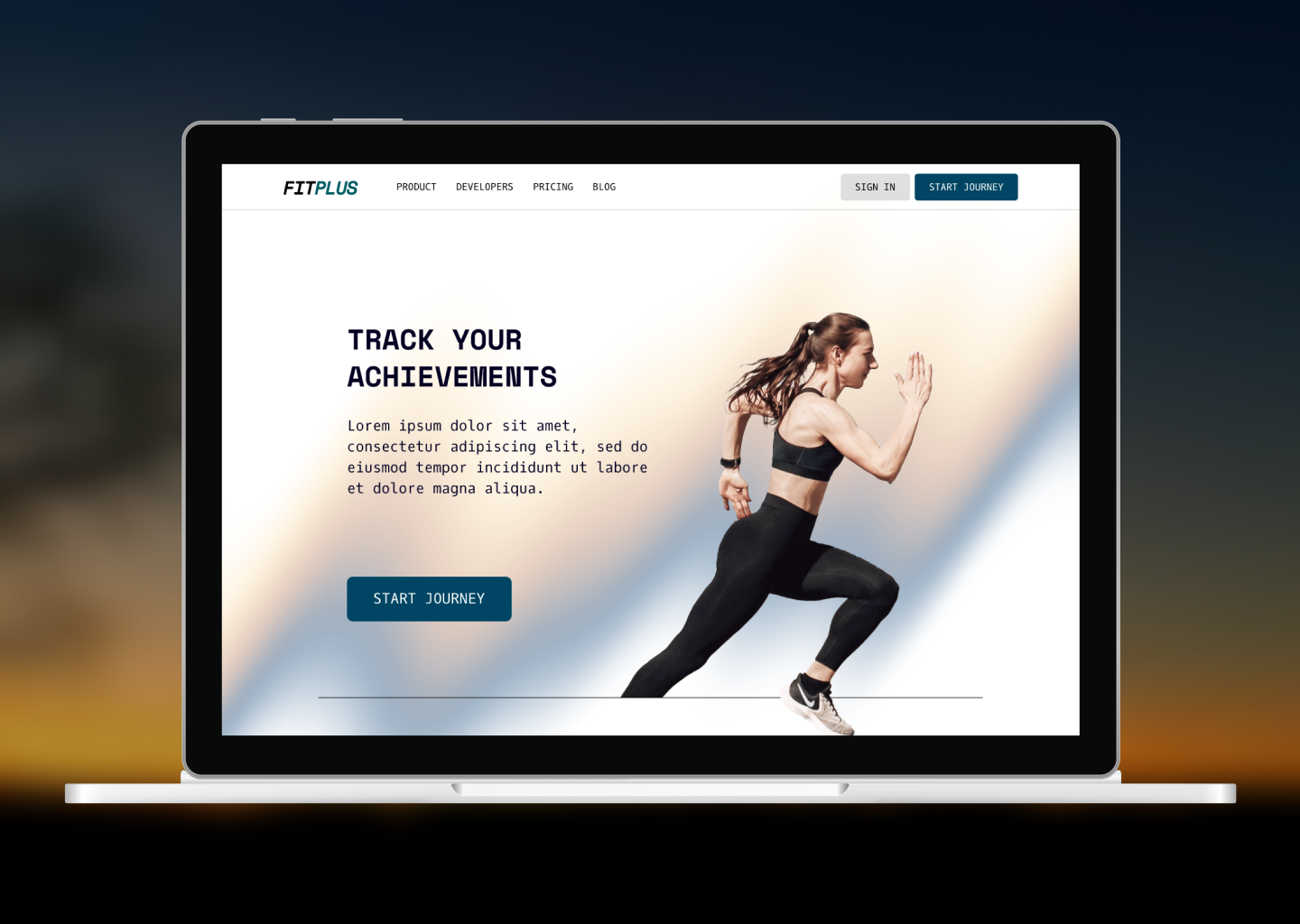 DAILY UI #003 | Landing page graphic design ui