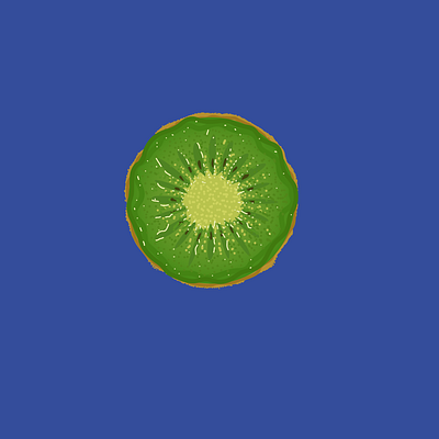Kiwi Slice Vector artwork colour design fruit graphic design illustration illustrator kiwi vector