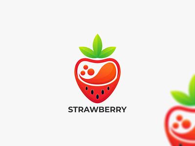 STRAWBERRY branding design graphic design icon logo strawberry coloring strawberry design graphic strawberry icon