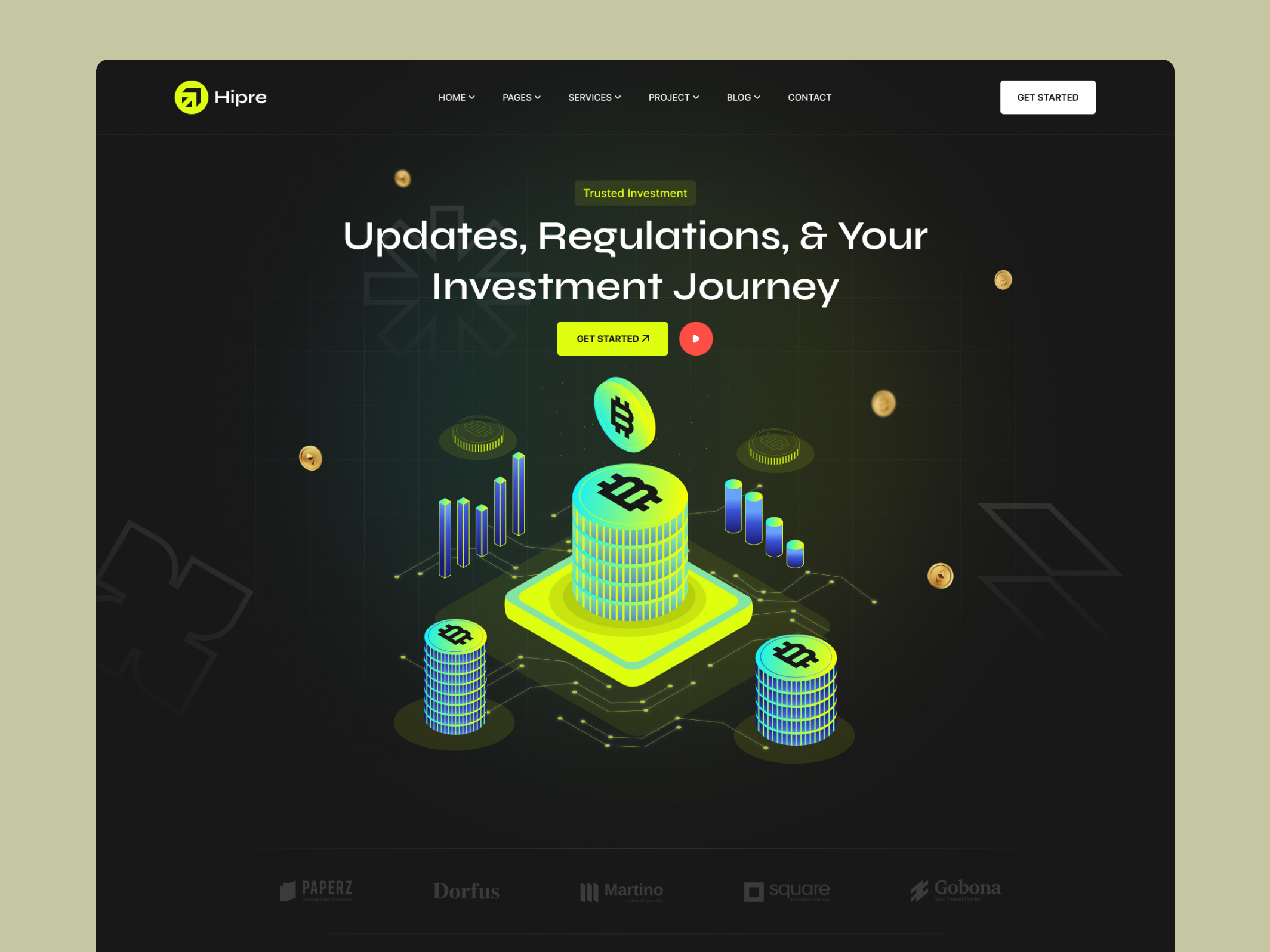HYIP Investment Website by Zubaear on Dribbble