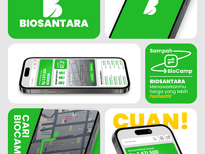 BIOSANTARA - Mobile App Ui app branding future green logo mobile nature poster ui