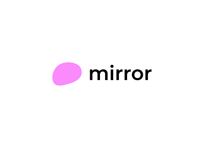 Variation of the logo for Mirror branding clean design dribbble graphic design illustration ios light logo ui