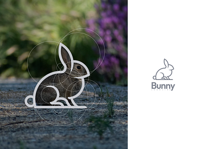 Bunny Logo Line branding design graphic design icon illustration logo logo design logotype ui vector