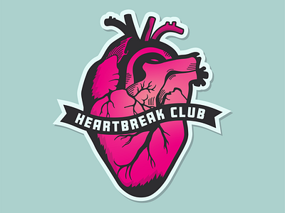 Heartbreak Club Sticker by Brittany Miltenberger on Dribbble