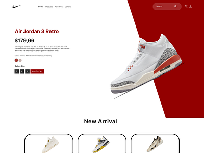 UI Website Nike branding graphic design nike ui ui website website
