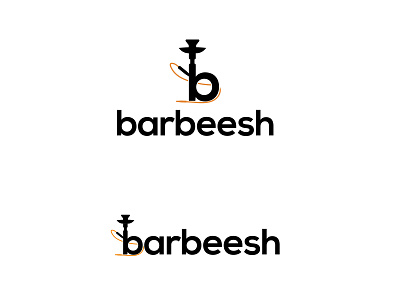 Barbeesh Logo Design b branding design graphic design hookah hubble bubble icon illustration lettermark logo logo design monogram narghile pipe shisha smoke vector water pipe