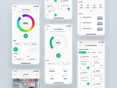 Smart Home Mobile App app automation control device home house house automation iot mobile app monitoring remote remote control slab smart device smart home smarthome technology ui uiux