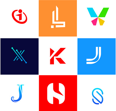 I will any letter usable for best modern, business logo branding design graphic design icon logo logo design servics vector