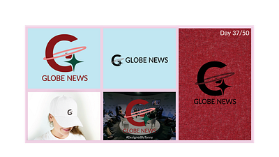 GLOBE NEWS branding graphic design logo