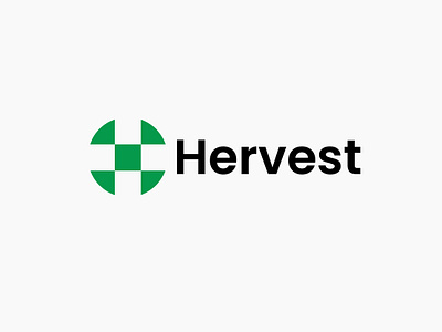 Hervest Logo Design agriculture agrow logo app brand creative logo farm grow logo h logo logo logo design minimalist modern agrow modern h brand technology logo