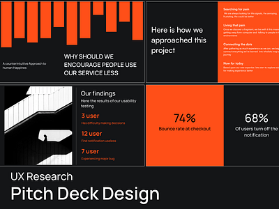 UX Research - Pitch Deck Presentation deck keynote pitch deck powerpoint ppt presentation slides ux research