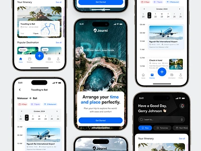 Journi - Itinerary Mobile App adventure bali calender explore holiday itinerary itinerary app journey plan mobile navigation planner app product design route schedule tour tourism travel plan trip trup planner vacation