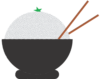 rice bowl chopsticks chriscreates chrismogren design drawing illustration rice rice bowl
