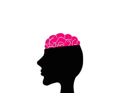 my brain brain branding design graphic design illustration silhuette vector